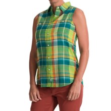 49%OFF 女性のタンクトップ ウールリッチサンベリーチェック柄シャツ - （女性用）ノースリーブ Woolrich Sunbury Plaid Shirt - Sleeveless (For Women)画像